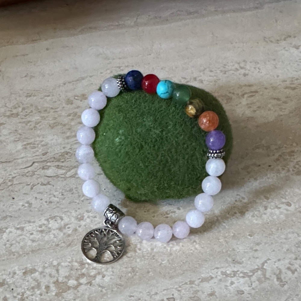 Silver Tree of Life Chakra Bracelet